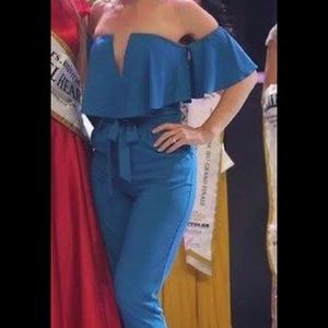 Stunning BeBe off shoulder jumpsuit
